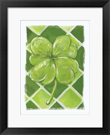 Framed Lucky Clover Print