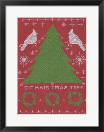Framed O Christmas Tree Print