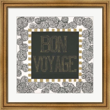 Framed Bon Voyage Print
