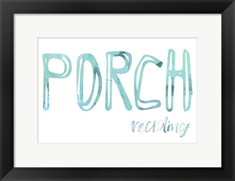 Framed Porch Reading Print