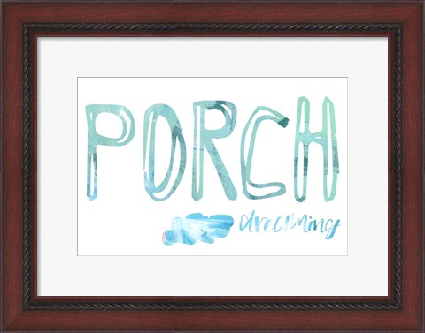 Framed Porch Dreaming Print