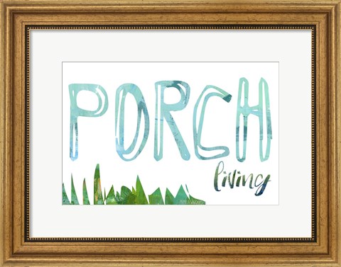 Framed Porch Living Print
