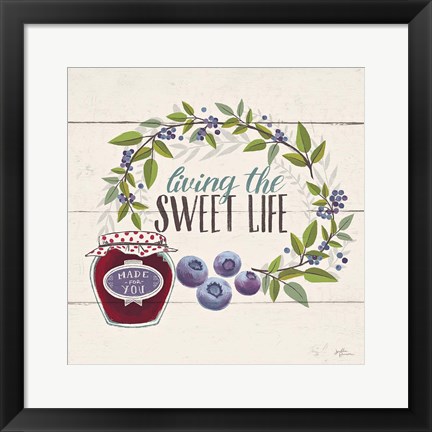 Framed Sweet Life V Print
