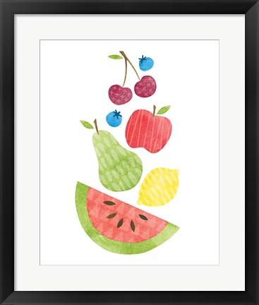 Framed Funky Fruit II Print