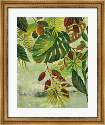 Framed Tropical Greenery II Print