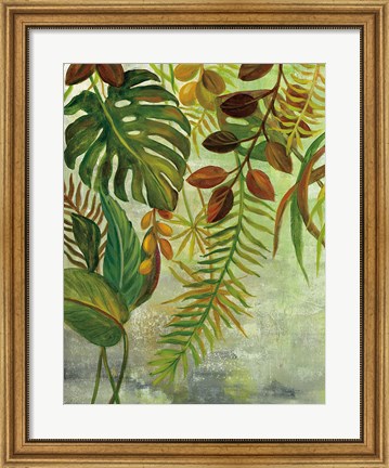 Framed Tropical Greenery I Print