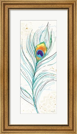 Framed Peacock Garden V Print