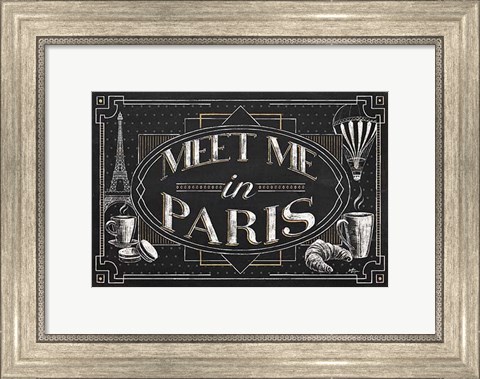 Framed Vive Paris IV Print