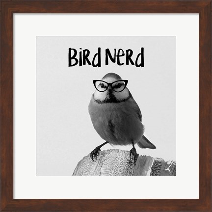 Framed Bird Nerd - Blue Tit Print