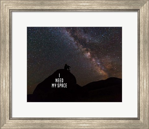 Framed I Need My Space - Color Print