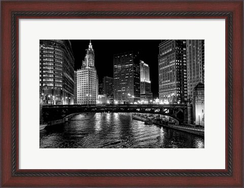 Framed Chicago River Print