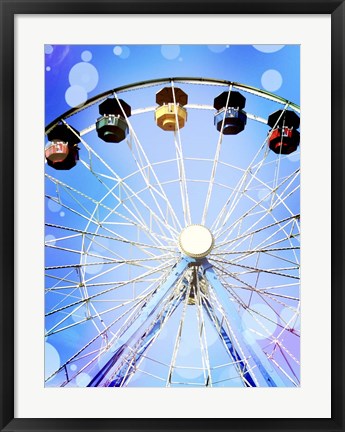 Framed Carnival Blues I Print