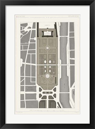 Framed Palais Des Tuileries, Paris I Print