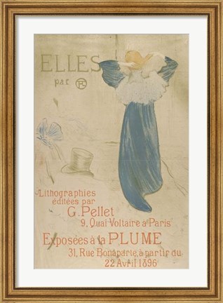 Framed Elles (poster for 1896 exhibition at La Plume) Print