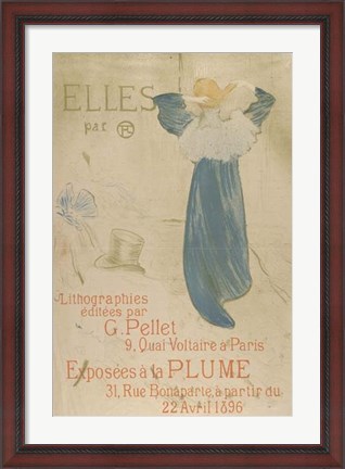 Framed Elles (poster for 1896 exhibition at La Plume) Print