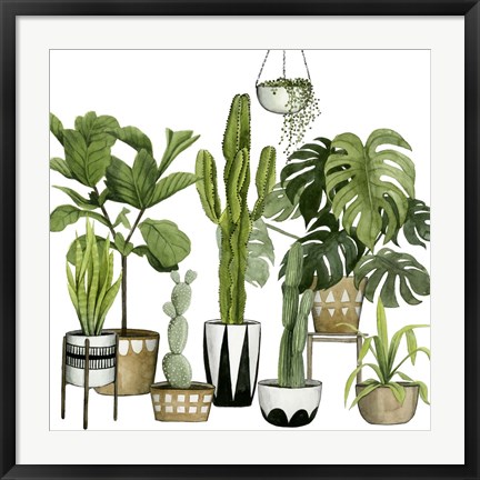 Framed Plant Haven I Print