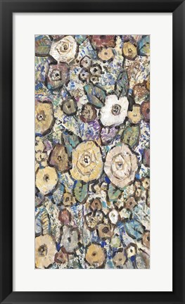 Framed Decorative Flowers II Print