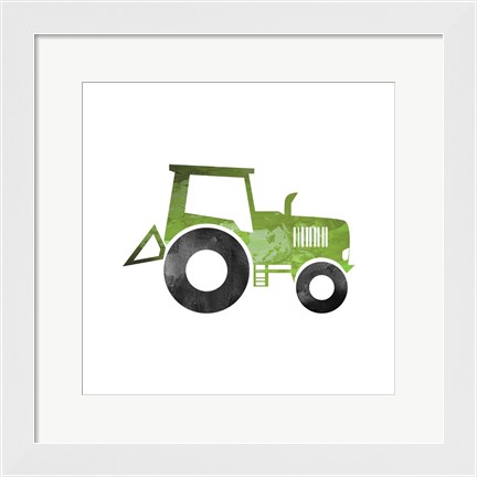 Framed Truck With Paint Texture - Part II Print