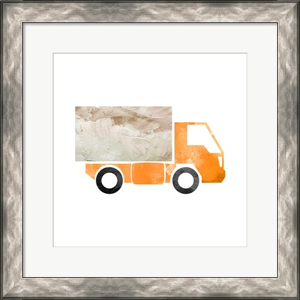 Framed Truck With Paint Texture - Part III Print