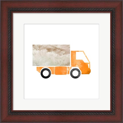 Framed Truck With Paint Texture - Part III Print