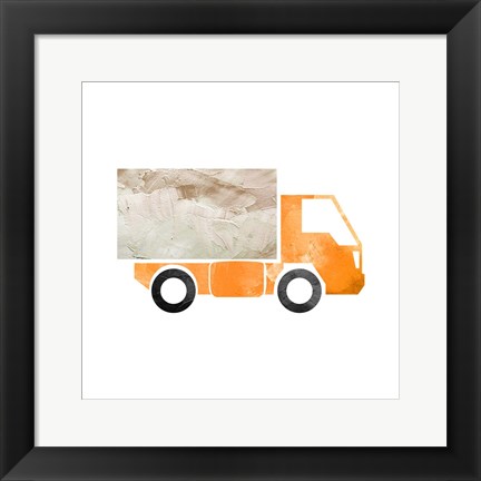 Framed Truck With Paint Texture - Part III Print