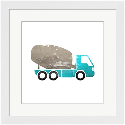 Framed Truck With Paint Texture - Part IV Print