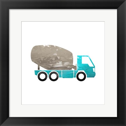 Framed Truck With Paint Texture - Part IV Print