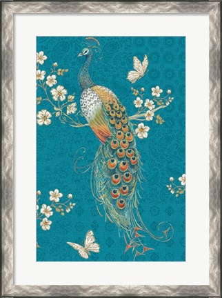 Framed Ornate Peacock XE Print