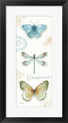 Framed My Greenhouse Butterflies V Print
