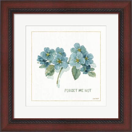 Framed My Greenhouse Forget Me Not Print