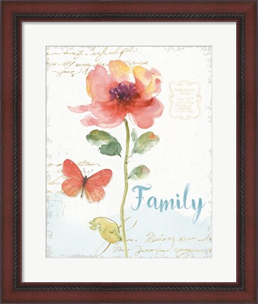 Framed Rainbow Seeds Floral IX Family Print