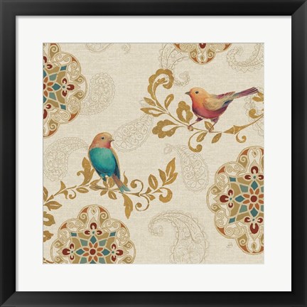Framed Bird Rainbow IIA Print