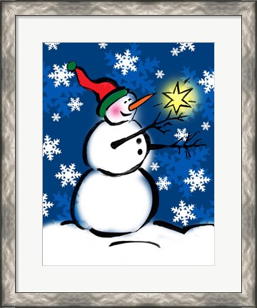 Framed Silly Snowmen II Print