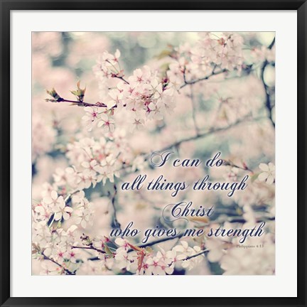 Framed Do All Things With Christ Print