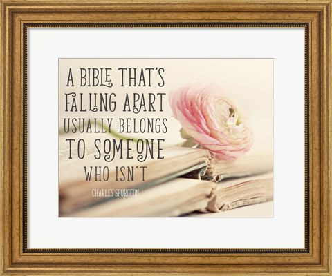 Framed Bible Quote Print