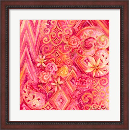 Framed Pink Abstract Print