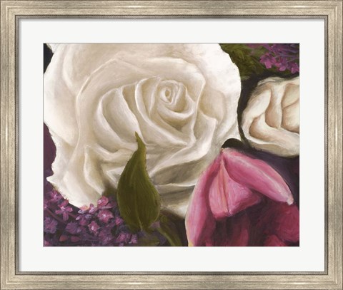 Framed Among the White Roses Print