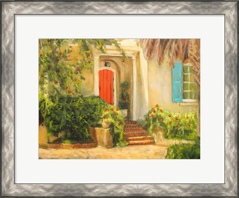 Framed Front Garden Tuscan Dreams I Print
