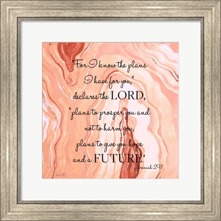 Framed Lord&#39;s Declaration Print