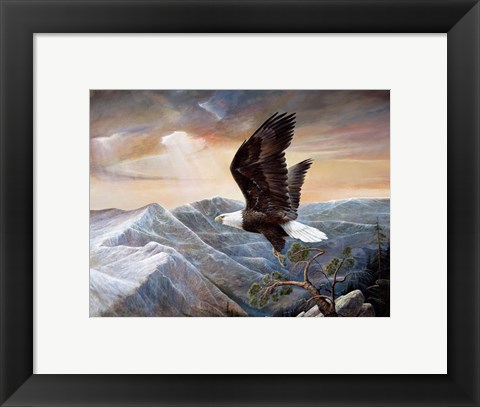 Framed Eagle&#39;s Lair Print