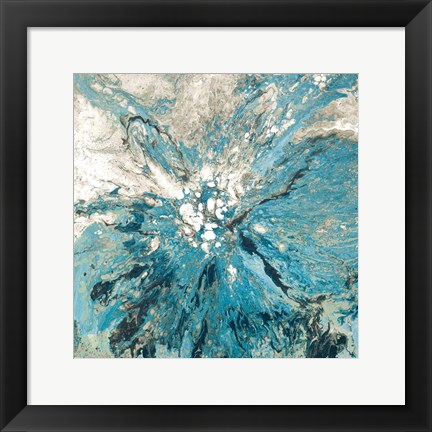 Framed Teal Sea Print
