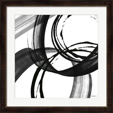 Framed Black and White Pop II Print