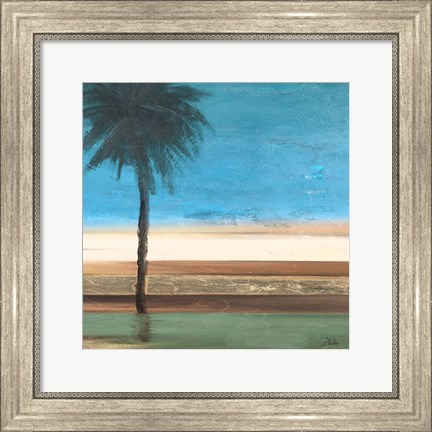 Framed Coastal Palms III Print
