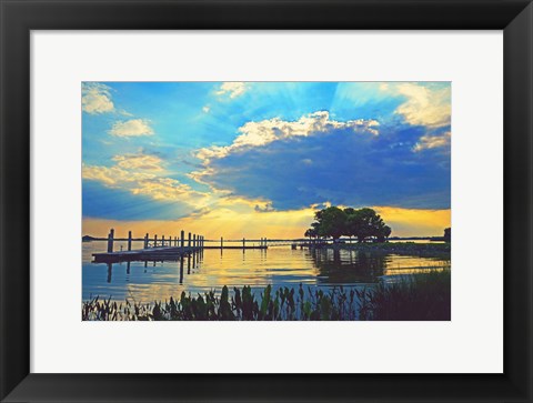 Framed Lake Dora Sunset Print