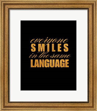 Framed Smile Imagine I Print