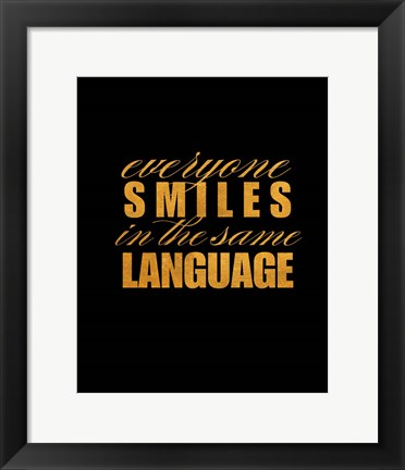 Framed Smile Imagine I Print