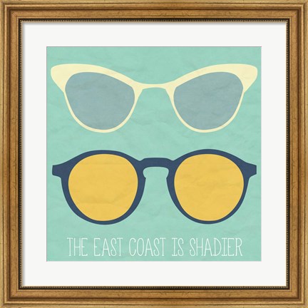 Framed East Coast I Print