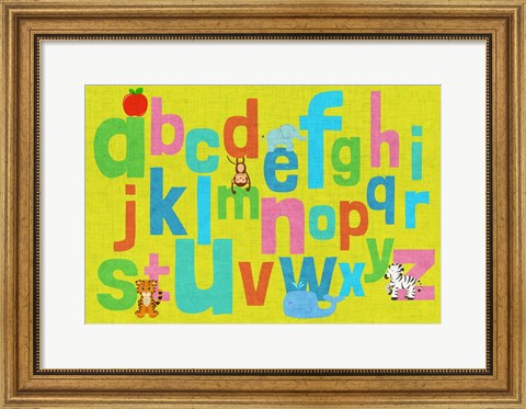 Framed Alphabet of Colors II Print
