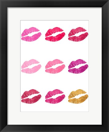 Framed Luscious Lips Print