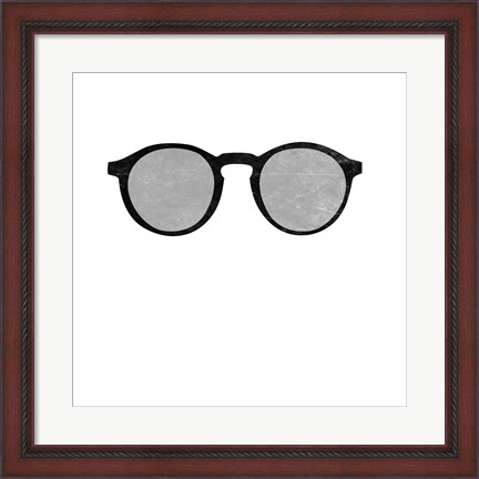 Framed Cool Glasses Print